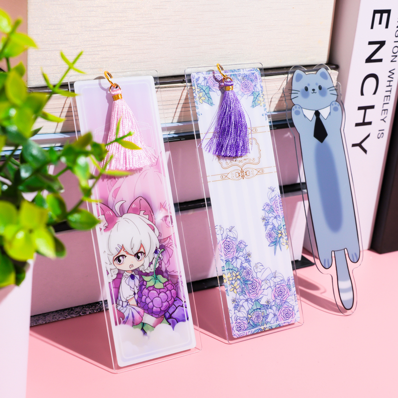 personalised acrylic bookmark
